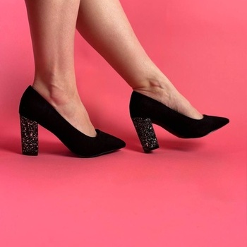 Kurpes ar glitter papēdi B8302-2