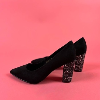 Kurpes ar glitter papēdi B8302-2